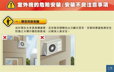 冷氣室外機安裝規定|建物外牆安裝冷氣，目前没法規可管，內政部僅訂定「參考用的指。